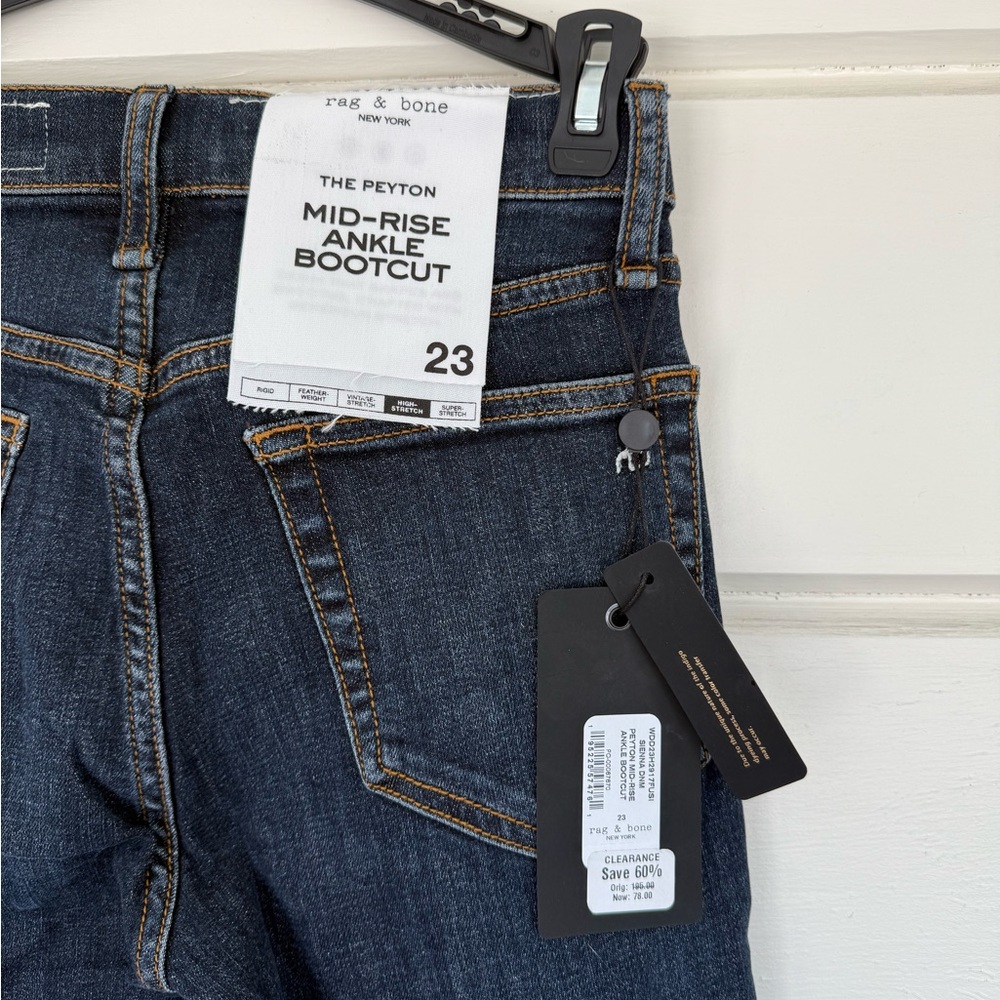Rag & Bone Flexi Peyton Ankle Bootcut Jean NWT Size 23 - Picture 4 of 6